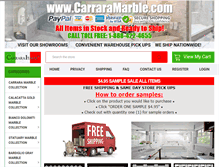 Tablet Screenshot of carraramarble.com